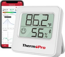 ThermoPro TP357 Digital Hygrometer Indoor Thermometer of 260FT, Bluetooth Thermo