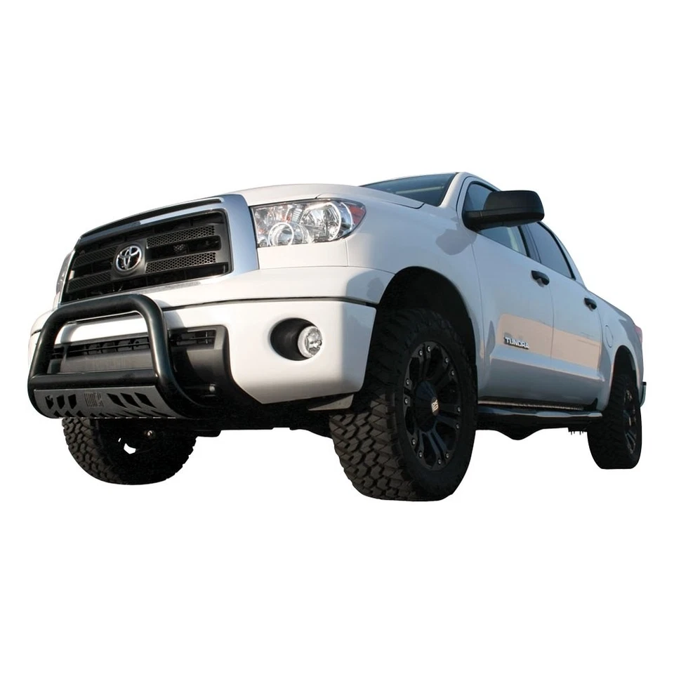 For Toyota Tundra 07-21 Aries B35-2004 3" Black Bull Bar w Brushed Skid Plate Foto 4 de 4