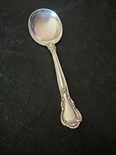 Gorham 1895 Chantilly Sterling Silver Cream Soup Spoon 6.75"