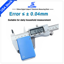 150mm 6" Digital Caliper Vernier Micrometer Electronic Measuring Ruler