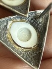 Vintage Estate Signed  Sterling Silver 925 Evil Eye Eerring — photo 6