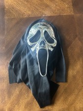 Scream Adult Mask Ghost Face Chrome Silver Spirit Brand Costume Halloween Mask
