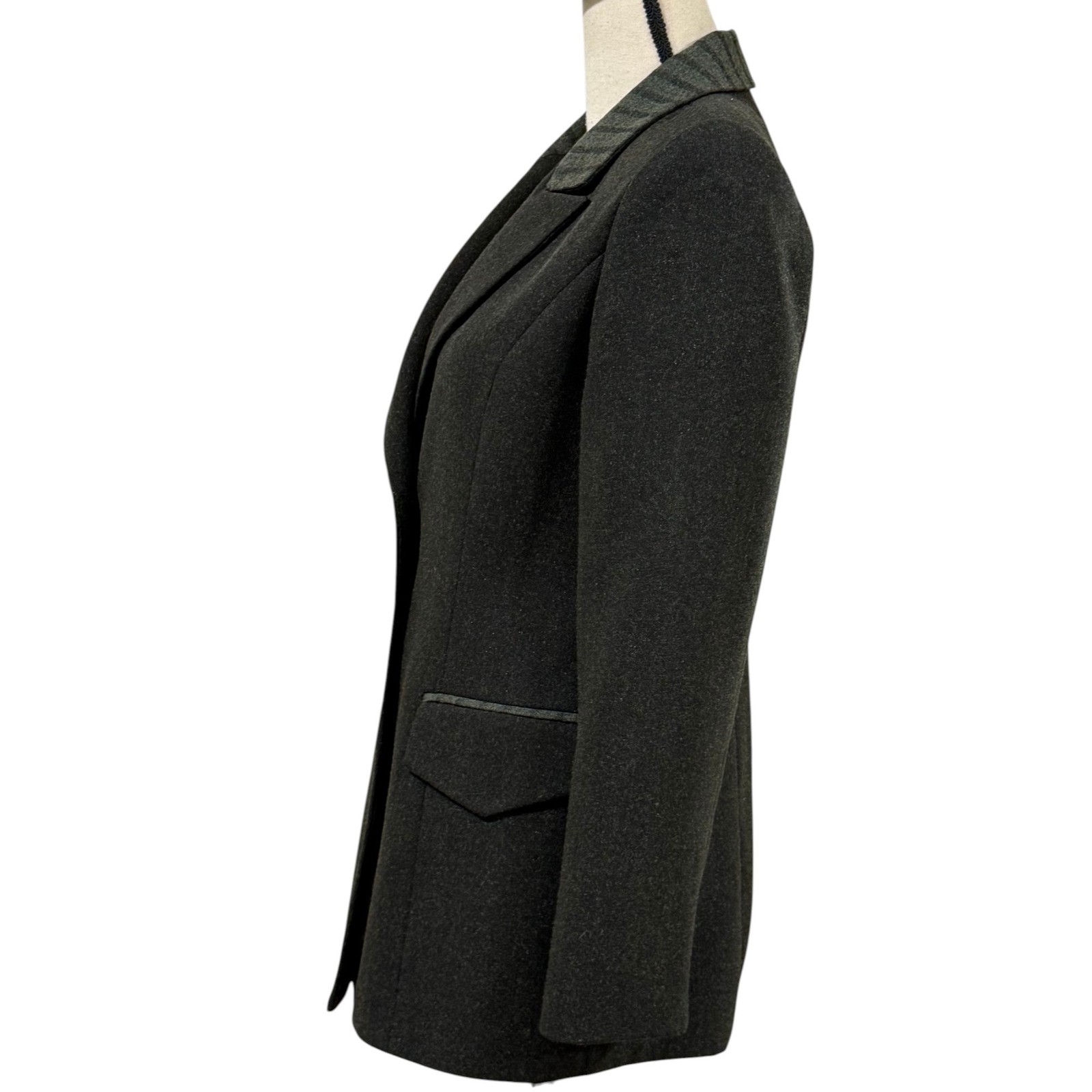 Vintage Structured Statement Wool Blazer Size 9 - image 3