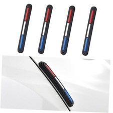 4PCS Car Door Edge Guards, Anti-Scratch Anti Collision Car Door Red/White/Blue
