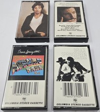 Bruce Springsteen Cassette Tape Lot Born Run  Darkness Edge  Wild  Greetings
