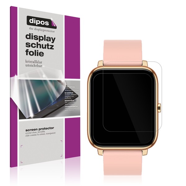 2X Schutzfolie Klar FüR Kalinco CS201C Smartwatch Displayschutzfolie Folie-image