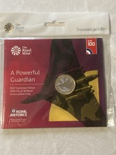 Royal Mint BUNC £2 Coin RAF 100 2018 Vulcan Bomber Powerful Guardian Sealed