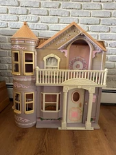 Vintage 2000 Barbie Folding Victorian Dream House Mansion Mattel Dollhouse Toy