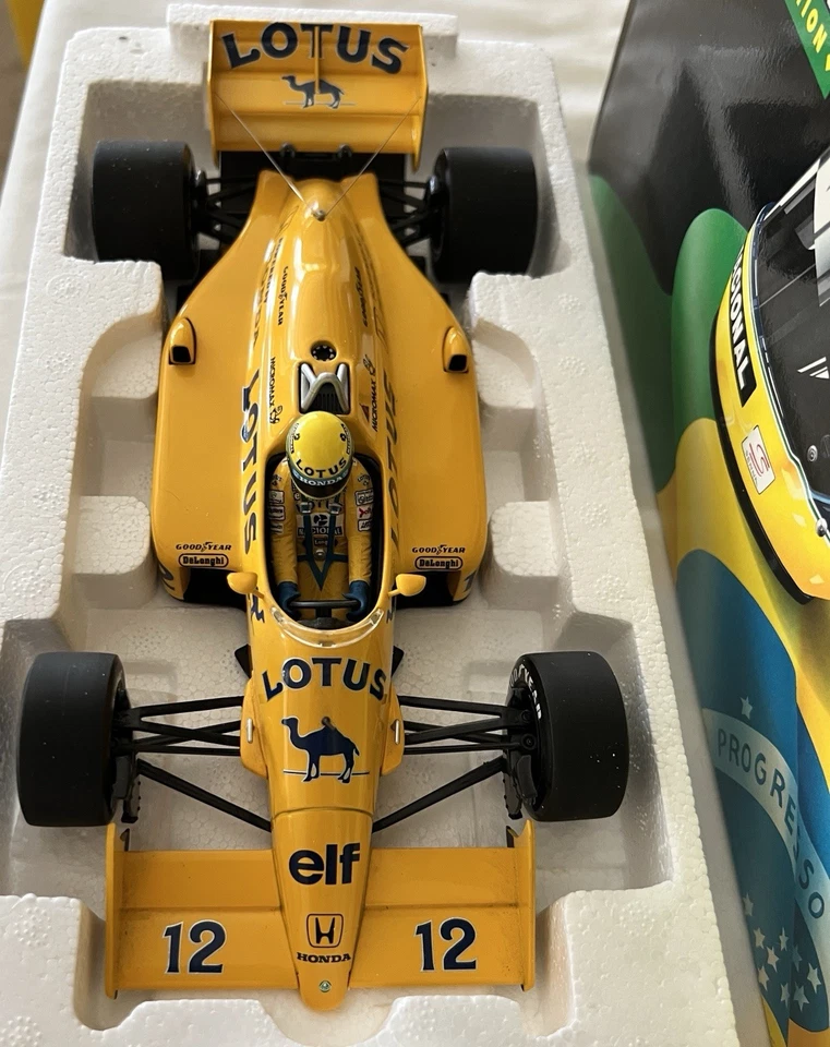 1:18 Minichamps Lotus Honda 99T 1987 Aryton Senna, Camel - Image 3 of 4