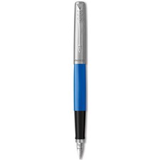 Parker Jotter Originals Fountain Pen   Classic Blue Finish   Medium Nib   Blue &