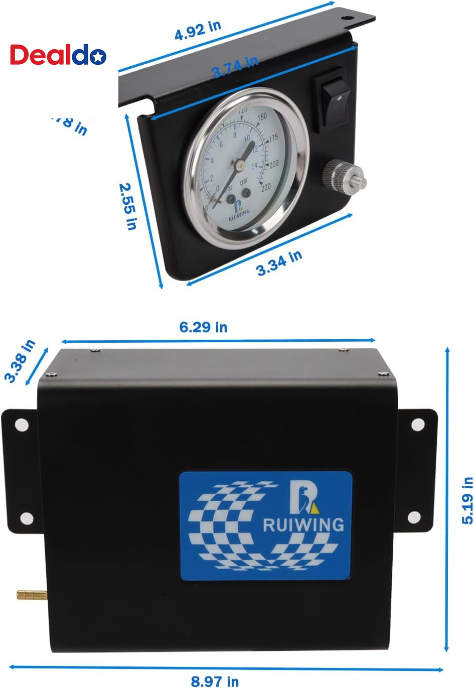 Air Bag Compressor Kit, on Board Air Compressor System with Air Ride Compressor,