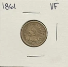 1861 Indian Head Cent, VF. (11608)