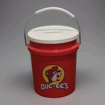 Bucees Mini Bucket and Lid (with Coin Slot) Piggy Bank Change Buc-ee s Buc ees