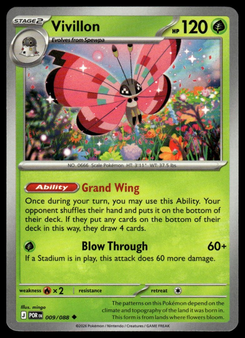 Pokemon Perfect Order 009/088 Vivillon