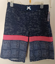 NEW Cherokee Boys Youth Swim Trunks Shorts Size xl regatta blue upf 50 