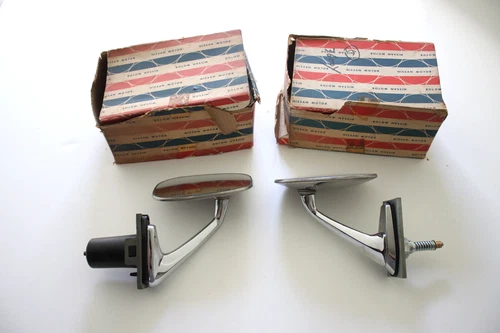 NOS JDM Datsun 510 Bluebird SSS Coupe FENDER MIRRORS 1200 B210 Nissan Skyline