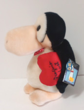 Vtg 1984 Dakin Opus Penguin Lust Plush Valentine Stuffed Animal 13" w Tags Korea