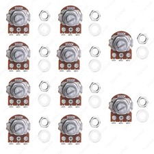 10x B500K Mini Linear Guitar Pots 18mm Long Shaft Guitar 500K Potentiometers