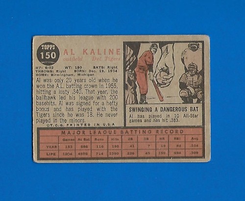 1962 TOPPS MLB BASEBALL CARD & GREEN TINT + VARIATION 1-689 SEE LIST - Picture 87 of 163