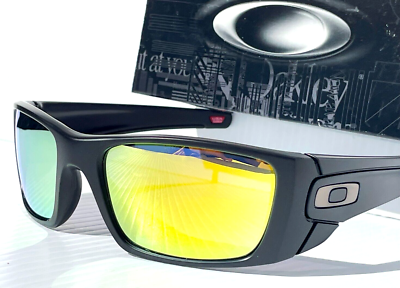 NEW Oakley FUEL CELL Matte Black POLARIZED Galaxy Fire Gold Lens