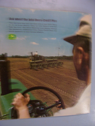 ORIGINAL JOHN DEERE ADVERTISING -JD - 4 6 8 ROW PLANTERS -8 x 9"-1966 - Picture 2 of 6