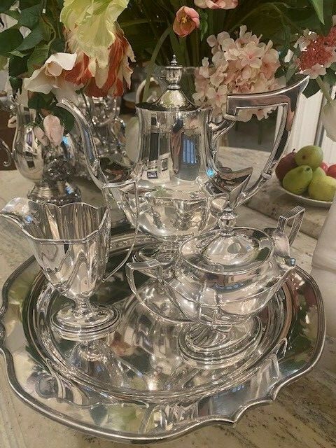 STERLING SILVER GORHAM PLYMOUTH COFFEE SERVICE SET