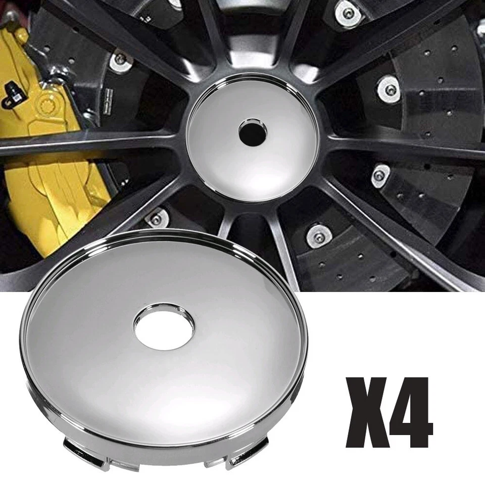 4X Universal 60mm Auto Car Wheel Tire Tyre Rim Center Hub Caps Cover Accessories - Image 2 of 4