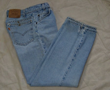 Vintage Levi's 550 Jeans - Student 28 x 28 - Measures 27 x 27 - Orange Tab