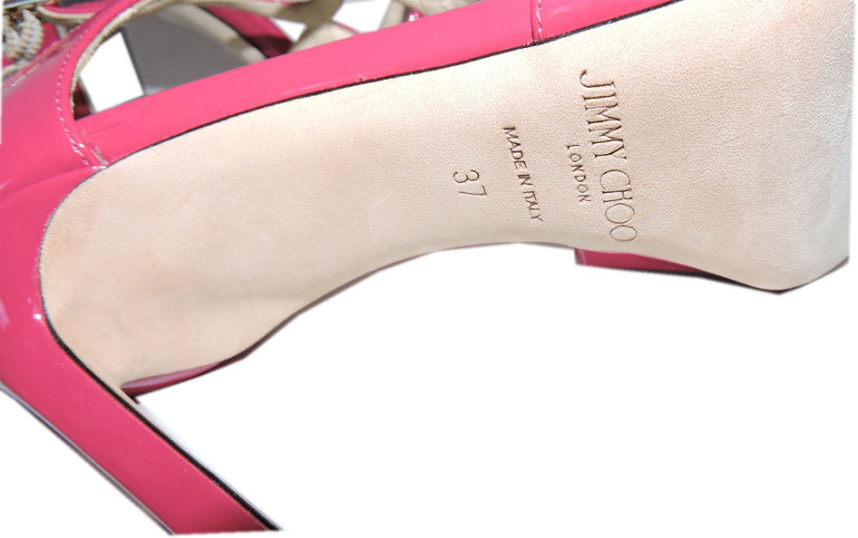 JIMMY CHOO ビジュー付きハイヒール 37 CRYSTALSLIPPER85CQH_0C7457_SID