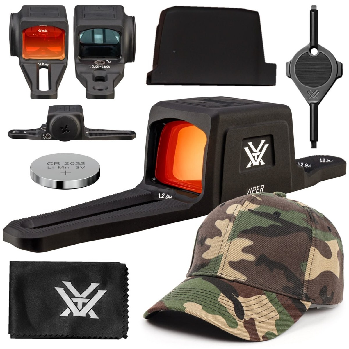 Vortex Optics Viper SG Enclosed Micro Red Dot Sights, 3 MOA Red