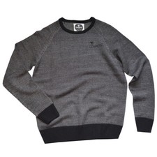 Traditional Craft Men's Sweater Trim Crew Neck Guinness Logo Cross Stitch Design