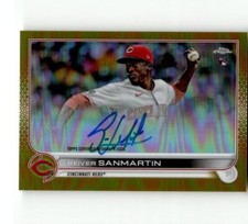 2022 Topps Chrome Autograph Gold Refractor Reiver Sanmartin RC Rookie AUTO 33/50