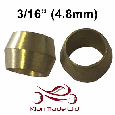 Connect 31149 Olive In Ottone 8mm – 100 Pezzi Per Raccordi A Compressione