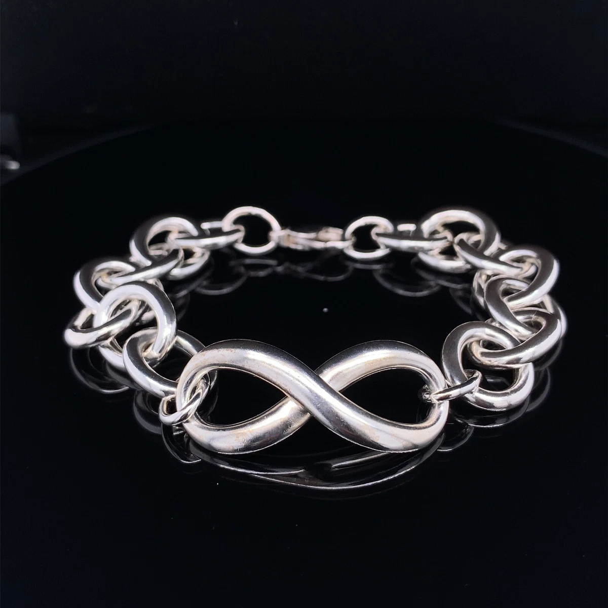 100% AUTHENTIC TIFFANY BRACELET STERLING LINK | SILVER & CO 925 eBay IN INFINITY