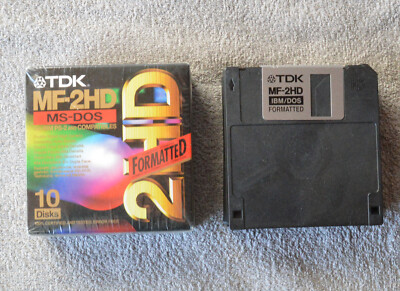 20 x TDK MF-2HD MS-DOS Formatted Disks *unbenutzt*