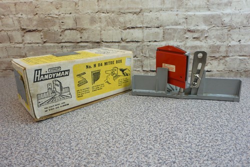 Vtg Stanley Miter Box H114 Handyman 