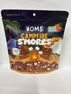 Hawaii Noms Milk Chocolate Campfire S'mores Fresh Resealable 5oz Bag x1