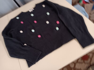 Daily Thread Pom Pom Ball Sweater Sz L New Tags $35.00