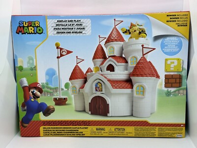 Super Mario Bros. Deluxe Mushroom Kingdom Castle Playset (Brand New)