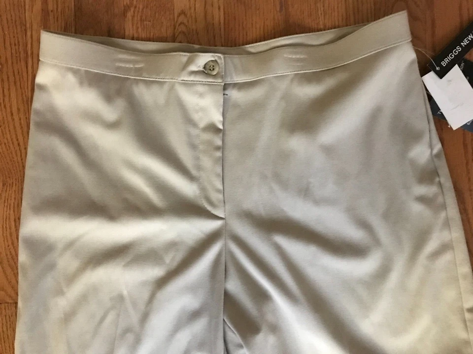 Briggs New York- Slimming Solution Career Khaki Pants 12 Tummy Control 34W x 31L - Image 2 of 4