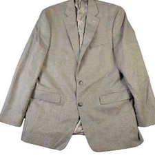 Lauren Ralph Lauren Blazer Men's Size 42L Single Vent Houndstooth Brown Blue