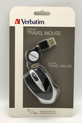 Verbatim Go Mini Optical Travel Mouse, Schwarz, USB