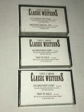 LOUIS L'AMOUR SET OF 3 CASSETTE TAPE LIT A SHUCK FOR TEXAS, HIS BROTHER DEBT C