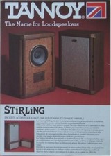 TANNOY STIRLING LOUDSPEAKERS BROCHURE 1985 