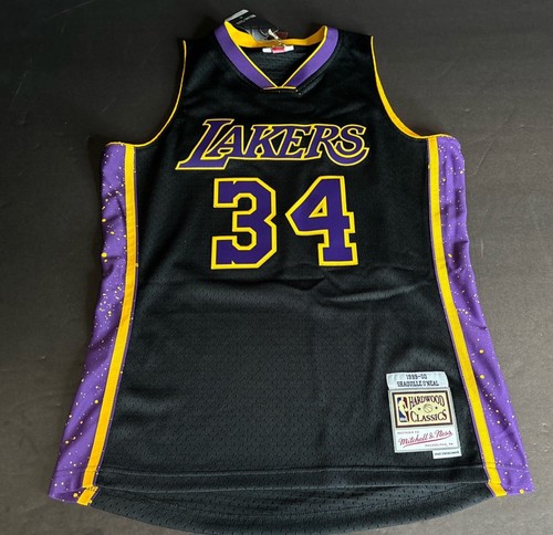 Shaquille O'Neal Signed LA Lakers Black Mitchell & Ness Jersey Size M PSA - Picture 3 of 3