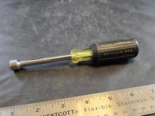 Klein Tools 630-11/32 11/32" Cushion Grip Nutdriver with 3" Hollow Shank USA