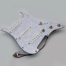 Guitar Prewired Loaded Pickguard with Single Coil Pickup for Fender Strat Guitar