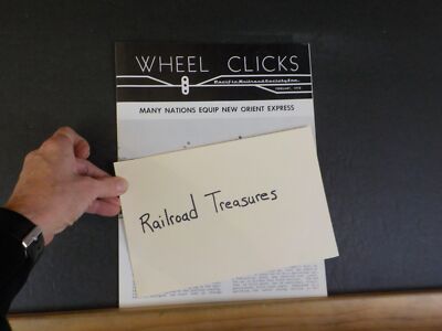 Wheel Clicks 1978 Februar Pacific Railroad Society viele Nationen Ausrüstung Neu Orien