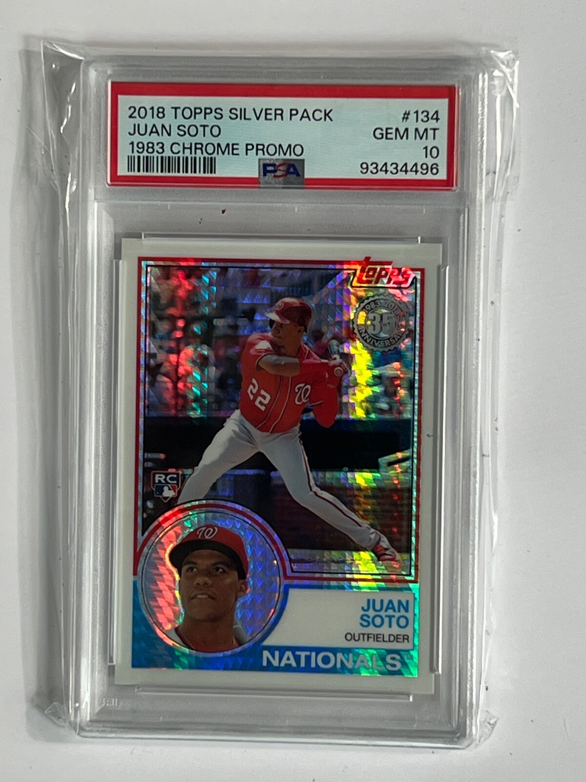 2018 Topps - Silver Pack 1983 Design Chrome Juan Soto RC PSA 10