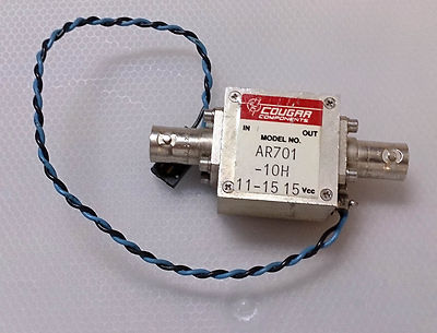 Teledyne Cougar 10Mhz -700Mhz RF Microwave  Amplifier 75 ohm
